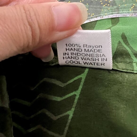 Missing Polynesia Mens XXXL 3XL LeApia Tribal Short Sleeve Button Down Shirt - Picture 7 of 9